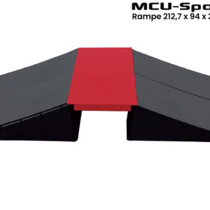 MCU-Sport Skate Rampe sæt 212,7 x 94 x 26 cm